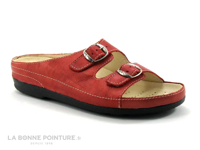Achat chaussures Pedi Girl Femme Mule, vente Pedi Girl WELL DB Rouge Mule Femme ajustable
